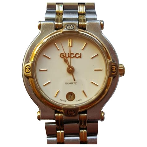 vintage gucci wrist watch gold|Gucci vintage watch price.